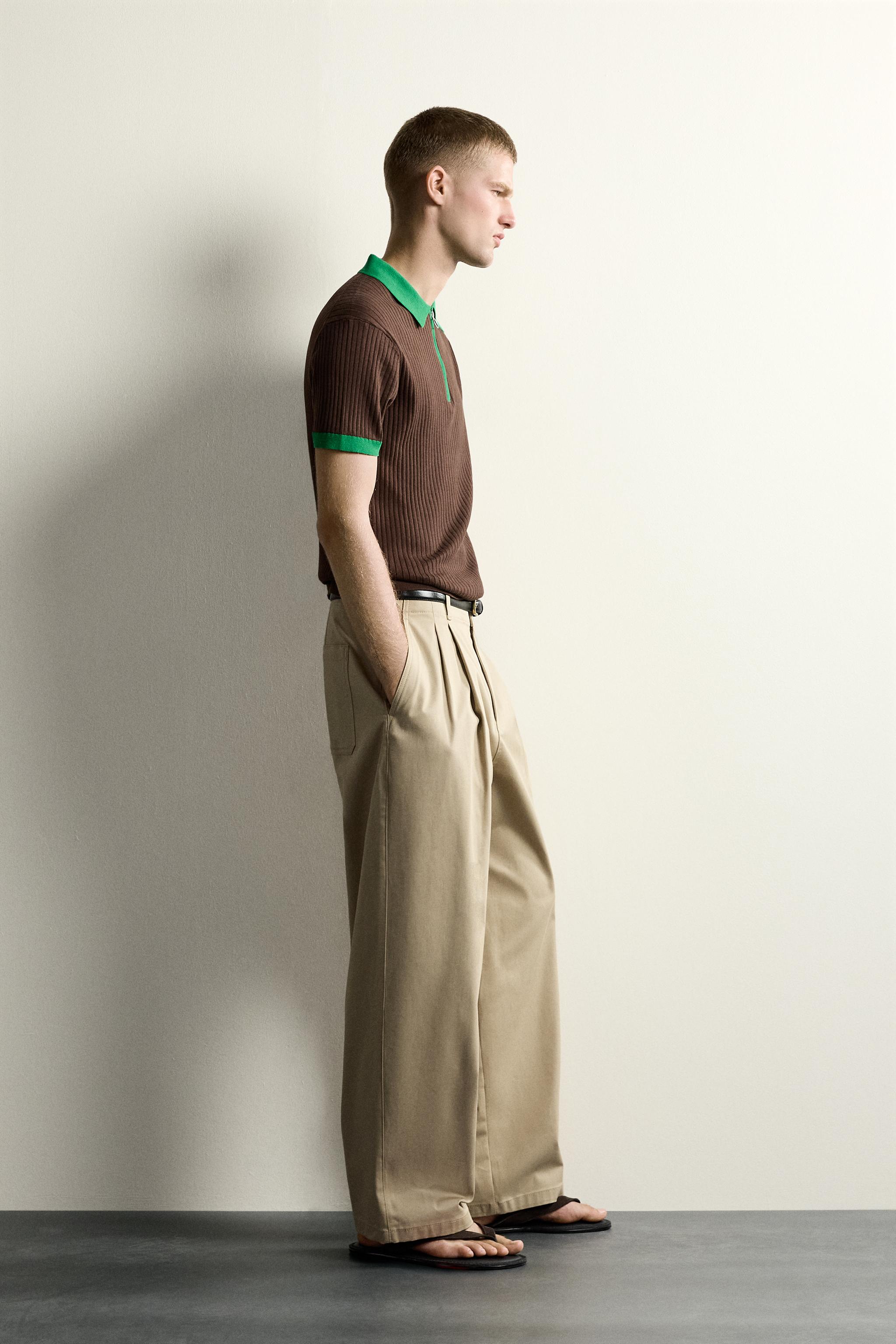 POLO EN MAILLE COLOR-BLOCK À ZIP